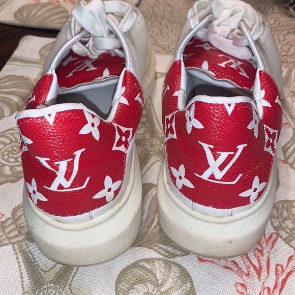 COPY faux- Alexander McQueen x LV design -Supreme sneakers 6.5 ..37 - Picture 8 of 13